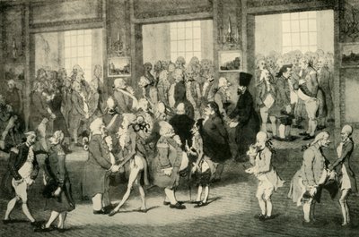 Sağdaki kapıda Lord Cornwallis Genel Valisi Levee, 1925. by Unbekannt