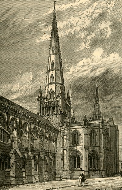 Lichfield Katedrali Dış, 1898. by Unbekannt
