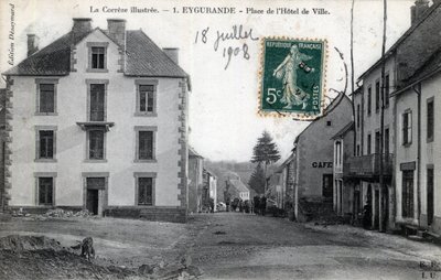 Limuzin, Correze (19), Eygurande: Place de l