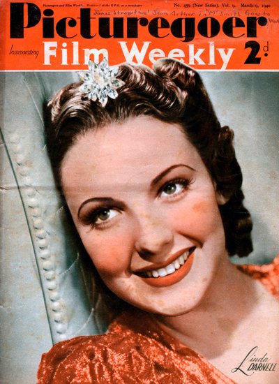 Linda Darnell 1923-1965, Amerikalı oyuncu, 1940 by Unbekannt