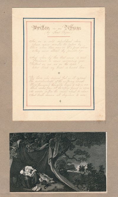 Bir Albümde yazılmış satırlar, Malta, c1812. by Unbekannt