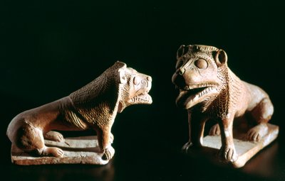 Aslanlar, Kerkouane, Tunus, MÖ 3. yüzyıl by Unbekannt