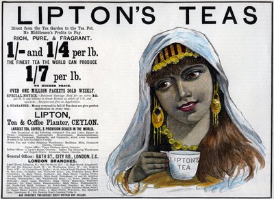 Lipton Çayları reklamı, 1893 by Unbekannt