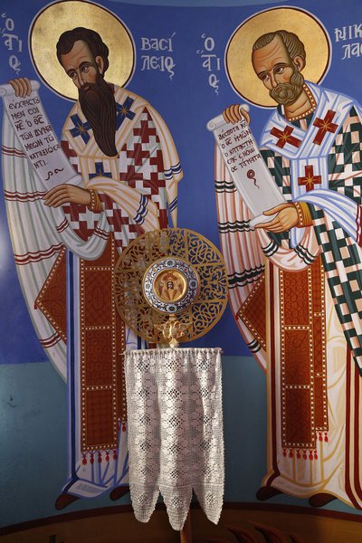 Pedoulas ortodoks kilisesinin kutsal alanındaki ayin nesnesi, 20150510, Pedoulas, Kıbrıs by Unbekannt