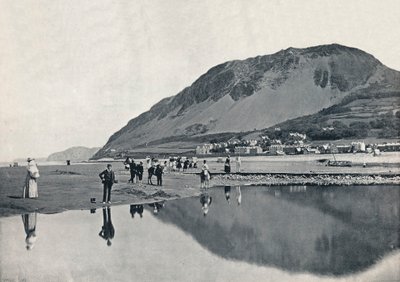 Llanfairechan - Köy ve Penmaenmawr Dağı, 1895 by Unbekannt