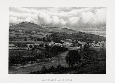 Llangollen ve kale, Denbighshire, kuzey Galler, 1896 by Unbekannt