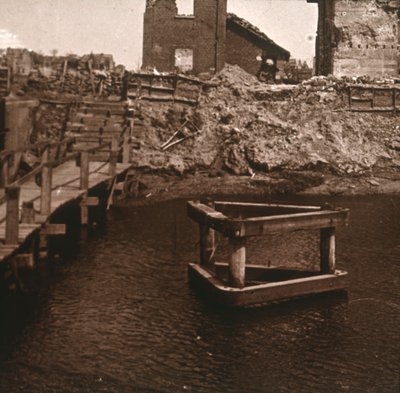Kilit bekçileri evi, Nieuwpoort, Flanders, Belçika, c1914-c1918 by Unbekannt