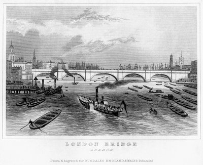 Londra Köprüsü, 19. yüzyıl by Unbekannt