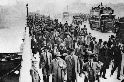 Londra Köprüsü trafik saati, Londra, 1926-1927 by Unbekannt