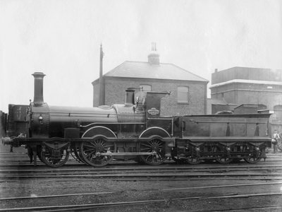 Londra ve Güney Batı Demiryolu LSWR Lokomotif No 148, Colne ile ihalesi, c1880 by Unbekannt