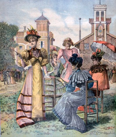 İlkbaharda Longchamp yarışları, Paris, 1893 by Unbekannt