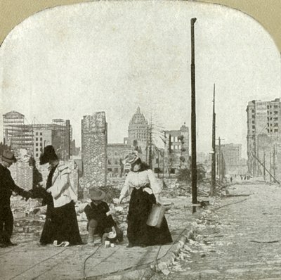Köşeden doğuya bakıyor Ellis ve Jones - Yüksek bina, The San Francisco Call, 1906. by Unbekannt