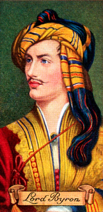Lord Byron, bir dizi sigara kartından alındı, 1935 by Unbekannt