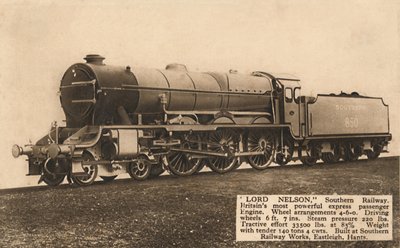 Lord Nelson, Güney Demiryolu, 1930. by Unbekannt