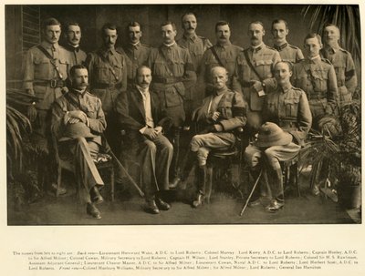 Lord Roberts ve Sir Alfred Milner, Kişisel Personelleri ile, 1900, 1901. by Unbekannt