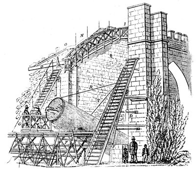 Lord Rosses 72 inç 1.8m yansıtmalı teleskop, 1849 by Unbekannt