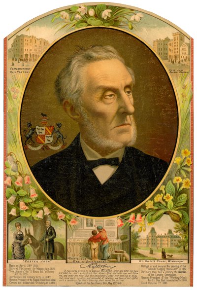Lord Shaftesbury, İngiliz Muhafazakar devlet adamı ve hayırsever, 19. yüzyılın sonlarında by Unbekannt
