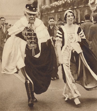 Lord ve Leydi Armstrong, 12 Mayıs 1937 by Unbekannt