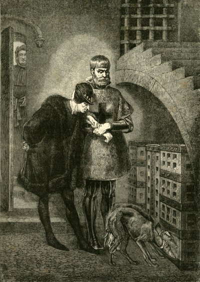 Louis XI, Demir Kafeste Kardinal Balue'yi Ziyaret, 1469-1481, 1890. by Unbekannt