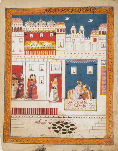 Saray sahnesindeki aşıklar, c1700 by Unbekannt