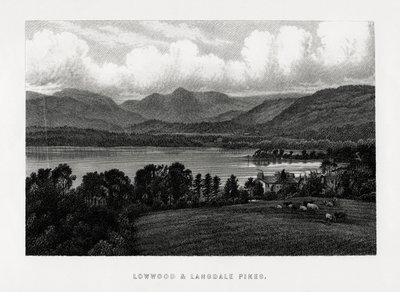 Lowwood ve Langdale Pikes, Göller Bölgesi, Cumbria, 1896 by Unbekannt