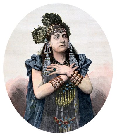 Salammbô rolünü oynayan Lucienne Breval, 1892 by Unbekannt