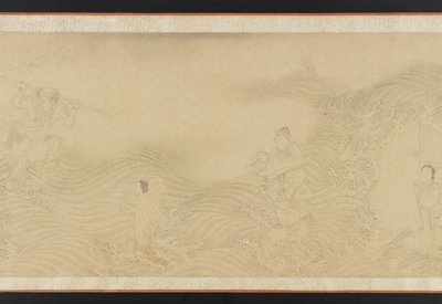 Luohans Kara ve Deniz Geçişi, Ming veya Qing hanedanı, 17. yüzyıl. by Unbekannt