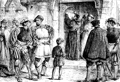 Luthers Protestosu, 1517, 1909 by Unbekannt