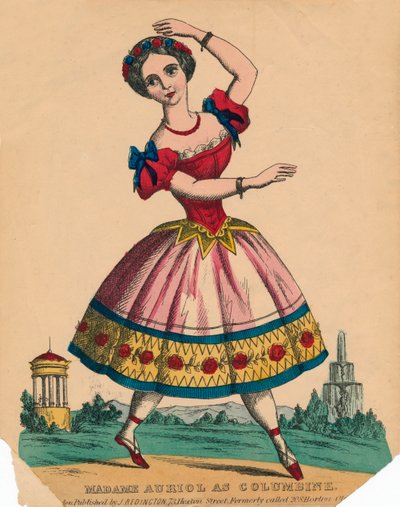 Madam Auriol, Columbine rolünde, c1849. by Unbekannt