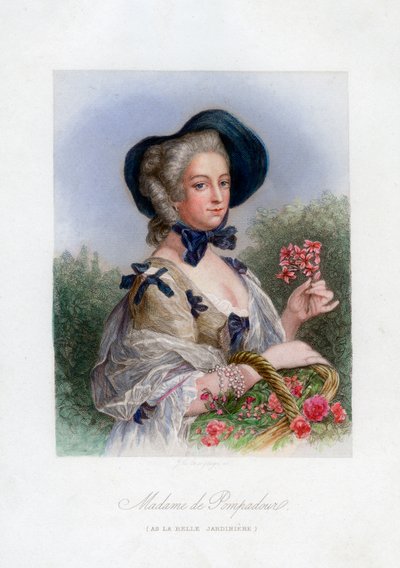 Güzel bahçıvan olarak Madame de Pompadour by Unbekannt