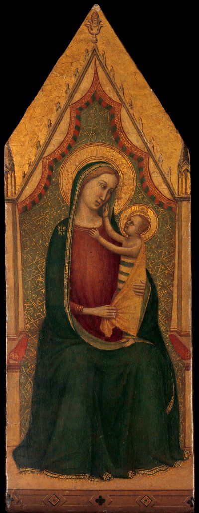 Madonna ve Çocuk Enthroned, ca. 1335-39. by Unbekannt