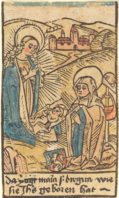 Madonna ve Aziz Bridget, c. 14801500. by Unbekannt