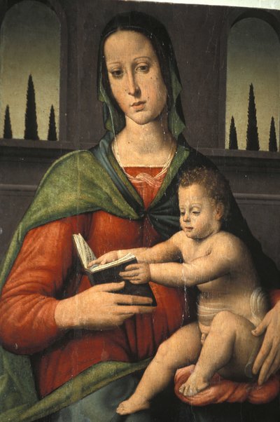 Madonna ve çocuk, XV yüzyıl, Piersanti müzesi, Matelica, Marche, İtalya by Unbekannt