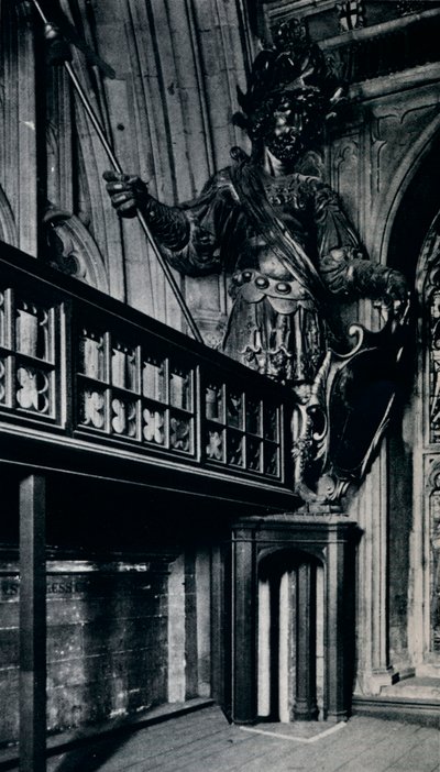 Magog Corineus, Londra Guildhall yangınında yanan iki şehir devinden biri, 1940 by Unbekannt