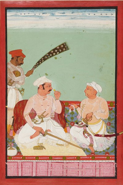 Saraylılar ile Maharao Ratan Singh, c1670 by Unbekannt