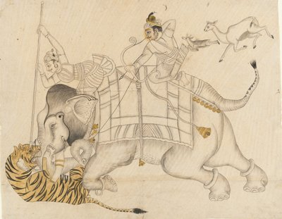 Mahrao Shatru Salli 1866-89 Kaplan Avı, yak. 1866-89. by Unbekannt