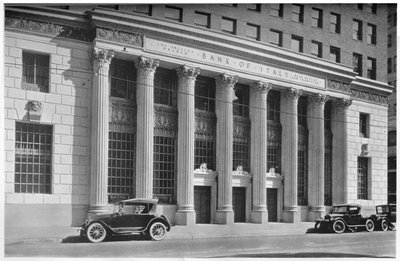 İtalya Bankası'nın ana girişi, Los Angeles, California, 1924 by Unbekannt