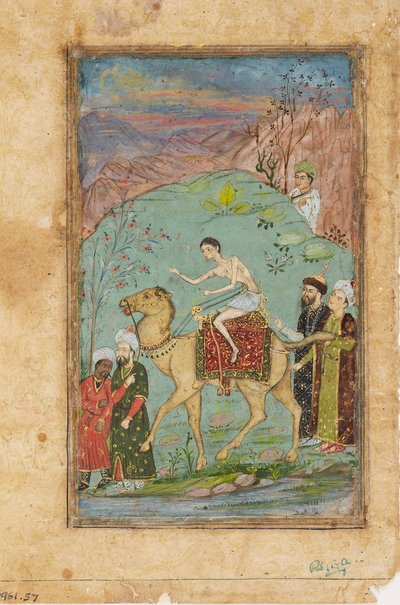 Bir deve üzerinde Mecnun, 19. yüzyıl by Unbekannt
