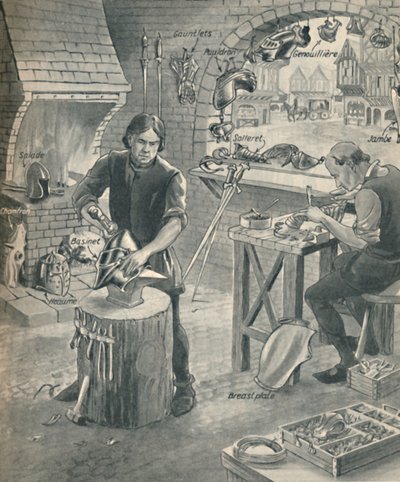 Eski Şövalyeler için Zırh Yapımı, c1934 by Unbekannt