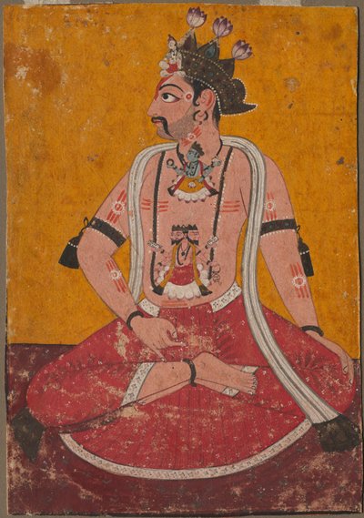Yogi Pozisyonunda Man Dhata, c. 1690-1700. by Unbekannt