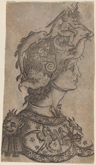 Fantastik Kasktaki Adam, c. 14701480. by Unbekannt