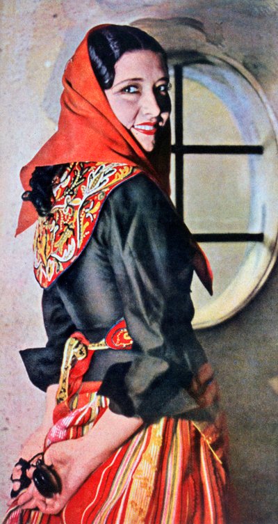 Manuela Del Rio, İspanyol oyuncu ve dansçı, 1943 by Unbekannt