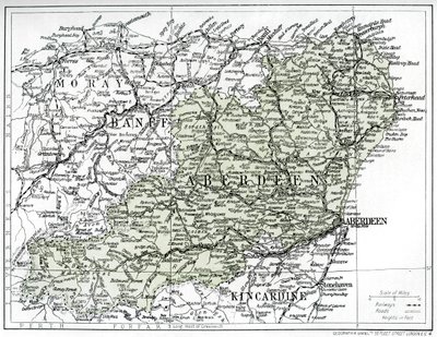 Aberdeenshire Haritası, 1924-1926 by Unbekannt