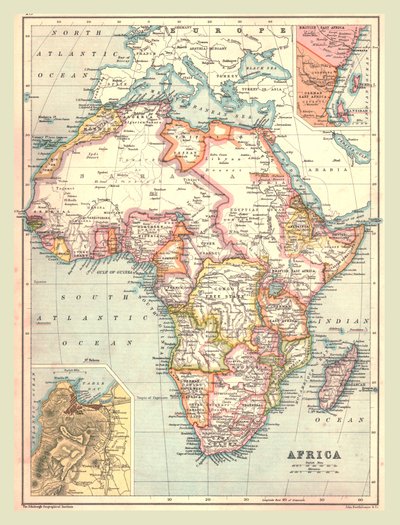 Afrika Haritası, 1902. by Unbekannt