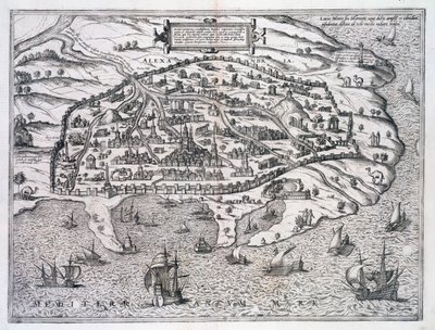 İskenderiye Haritası, Mısır, c1625 by Unbekannt