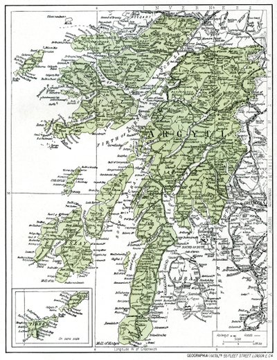 Argyllshire Haritası, 1924-1926 by Unbekannt