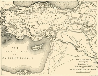 Küçük Asya Haritası, Genç Cyrus