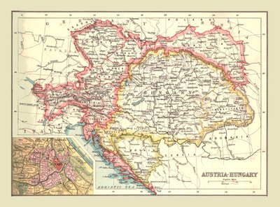 Avusturya-Macaristan haritası, 1902. by Unbekannt