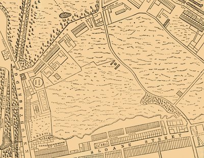 Belgravia haritası, 1814, c1876. by Unbekannt