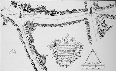 Bishopsgate Haritası, Londra Şehri, c1599 1904 by Unbekannt
